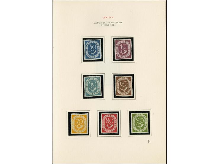1957, Mehrjahresministerbuch 1949-56, ausgegeben zur Postkonferenz in Frankfurt/Main, komplett mit Seiten 1-16, dabei u.a. Mi