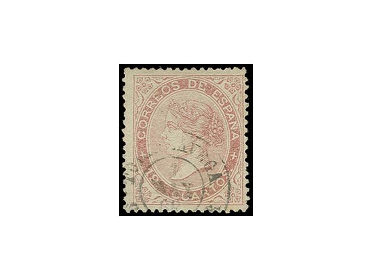 1867, 19 c. rose, lightly cancelled by cds. "TORRELAVEGA-SANTANDER", very fine, sign. Roig and Brun, certificate Comex (1977)