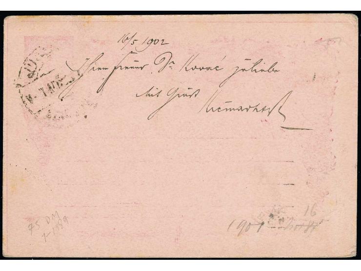 "TACHLIDJA", bilingual cds., good strike on postcard 1902 to Switzerland with arrival mark