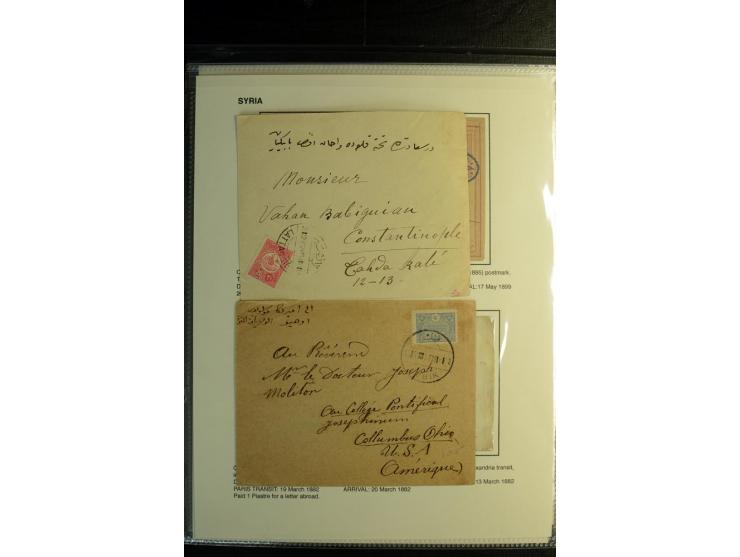 1871/1914 (about), 13 covers and postcards incl. 2 entires with bisects, different cancellations as "BAB", "NEBIK" etc.