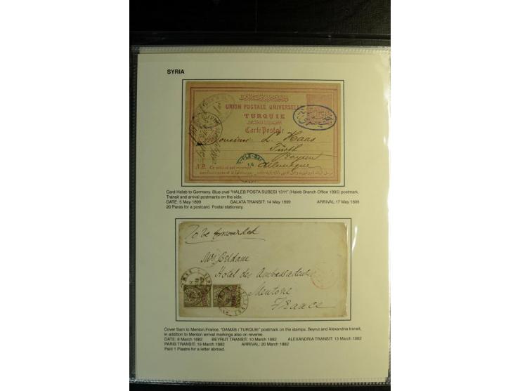 1871/1914 (about), 13 covers and postcards incl. 2 entires with bisects, different cancellations as "BAB", "NEBIK" etc.