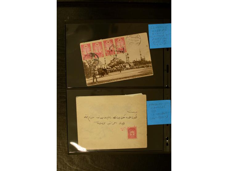 ISTANBUL: 1860/1918 (ca.), very interesting group of 39 letters and cards incl. rare cancellation as "AYIA", "TRIADA CADIKEUY