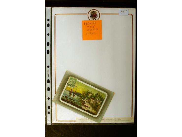 ISTANBUL: 1860/1918 (ca.), very interesting group of 39 letters and cards incl. rare cancellation as "AYIA", "TRIADA CADIKEUY