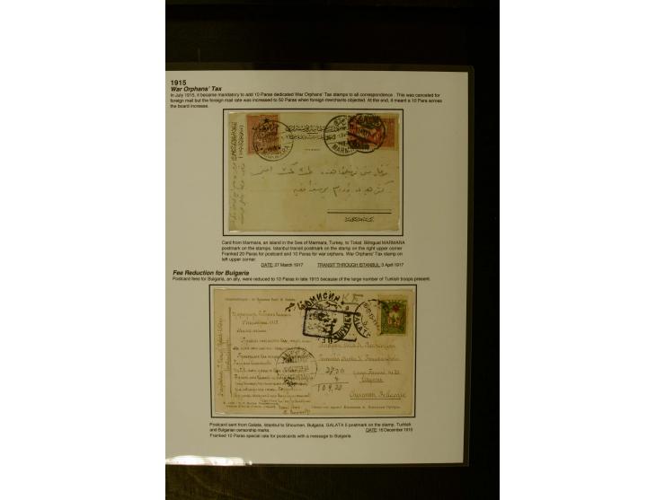 ISTANBUL: 1860/1918 (ca.), very interesting group of 39 letters and cards incl. rare cancellation as "AYIA", "TRIADA CADIKEUY