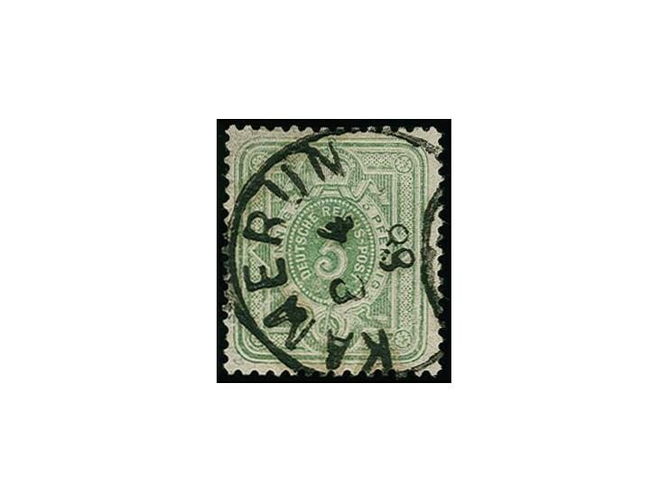 VORLÄUFER: 3 Pfg. gelblichgrün, farbfrisch und gut gezähnt mit zentrischem "KAMERUN 8 4 88", sign. Grobe und Fotoattest Jäsch