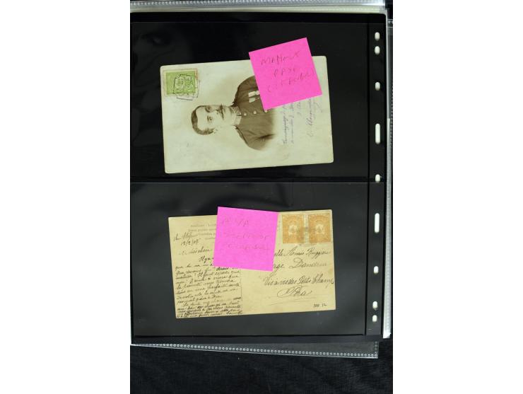 1866/1901, more than 60 covers and postcards with classic all Arabic cancellations in different types incl. a wide range of d