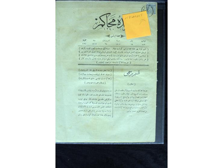 1866/1901, more than 60 covers and postcards with classic all Arabic cancellations in different types incl. a wide range of d