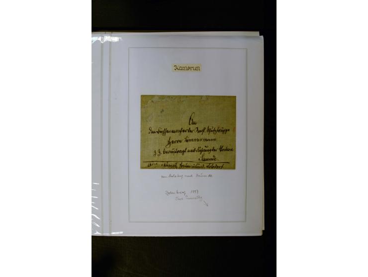 1889/1900, interessante Sammlung mit zwei losen Marken, 32 Briefstücken und 21 Briefen und Ganzsachenkarten, dabei u.a.Mi.-Nr