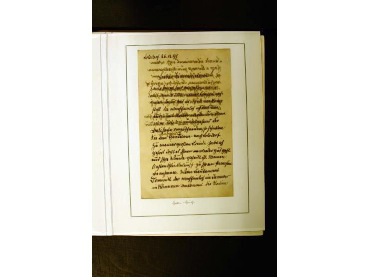 1889/1900, interessante Sammlung mit zwei losen Marken, 32 Briefstücken und 21 Briefen und Ganzsachenkarten, dabei u.a.Mi.-Nr