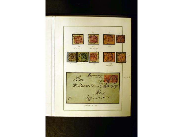 1889/1900, interessante Sammlung mit zwei losen Marken, 32 Briefstücken und 21 Briefen und Ganzsachenkarten, dabei u.a.Mi.-Nr