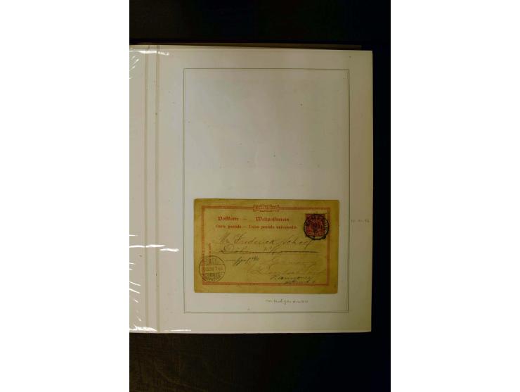 1889/1900, interessante Sammlung mit zwei losen Marken, 32 Briefstücken und 21 Briefen und Ganzsachenkarten, dabei u.a.Mi.-Nr