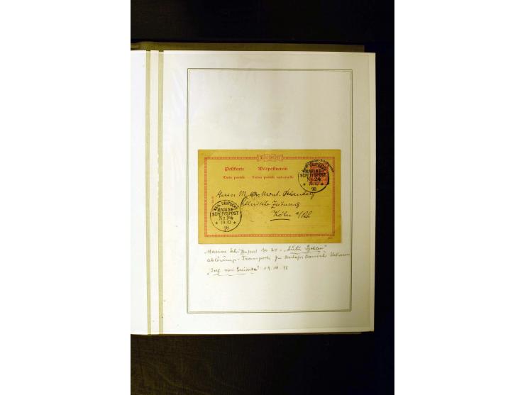 1889/1900, interessante Sammlung mit zwei losen Marken, 32 Briefstücken und 21 Briefen und Ganzsachenkarten, dabei u.a.Mi.-Nr