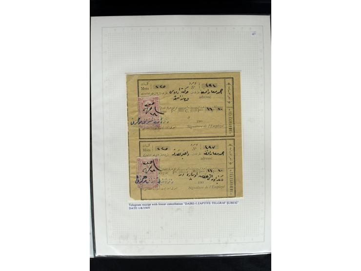 1877/1915 (about), approx. 115 covers, postcards etc. with a wide range of cancellations, also better frankings, destinations