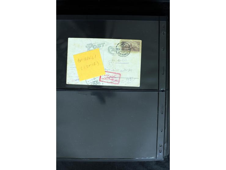 1877/1915 (about), approx. 115 covers, postcards etc. with a wide range of cancellations, also better frankings, destinations