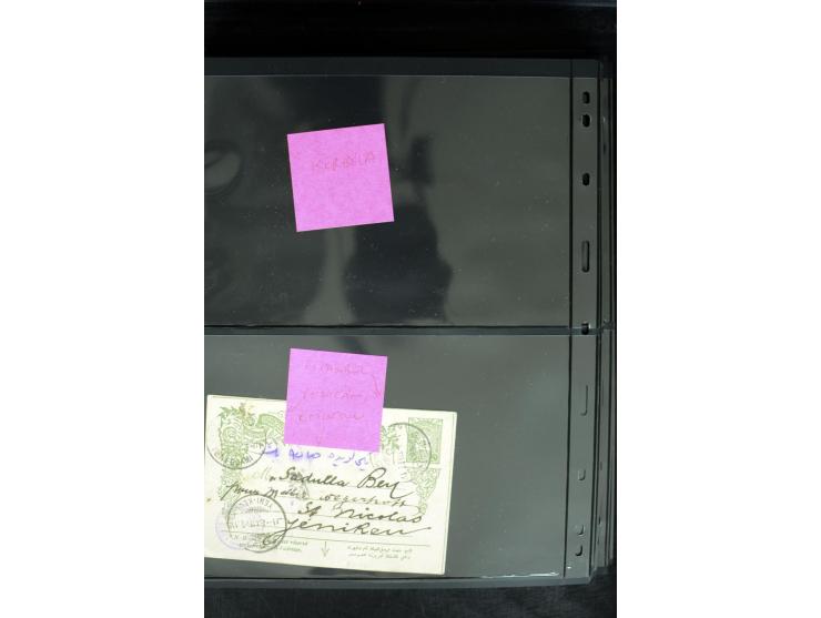 1877/1915 (about), approx. 115 covers, postcards etc. with a wide range of cancellations, also better frankings, destinations