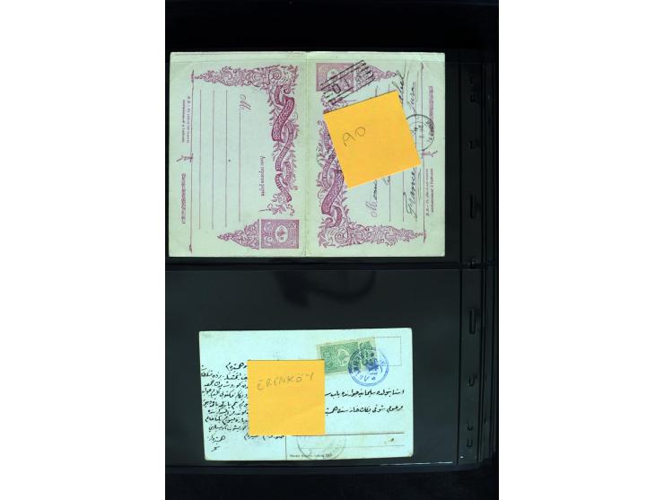 1877/1915 (about), approx. 115 covers, postcards etc. with a wide range of cancellations, also better frankings, destinations