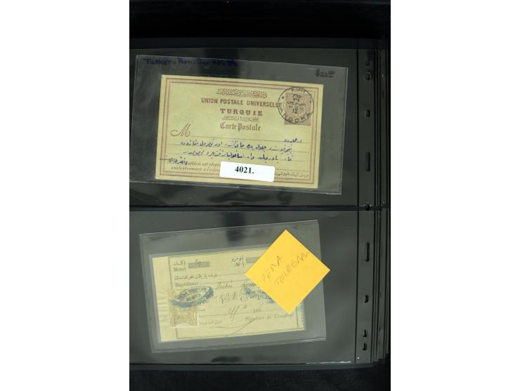 1877/1915 (about), approx. 115 covers, postcards etc. with a wide range of cancellations, also better frankings, destinations