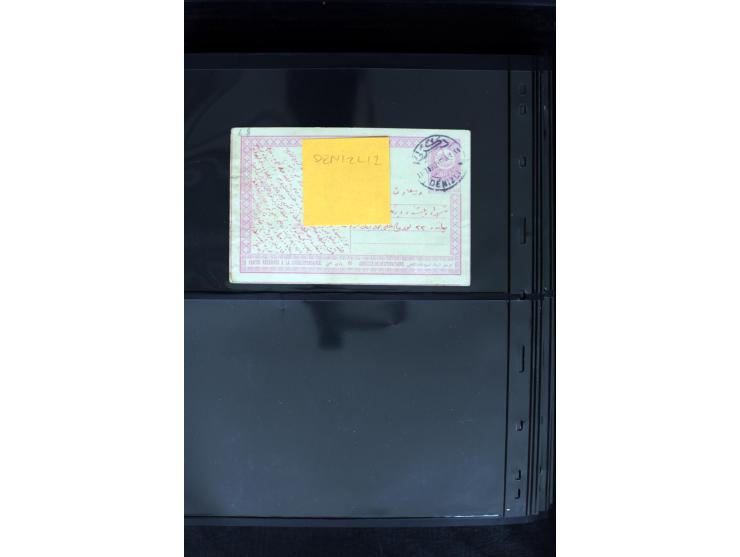 1877/1915 (about), approx. 115 covers, postcards etc. with a wide range of cancellations, also better frankings, destinations