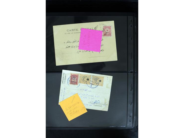 1877/1915 (about), approx. 115 covers, postcards etc. with a wide range of cancellations, also better frankings, destinations