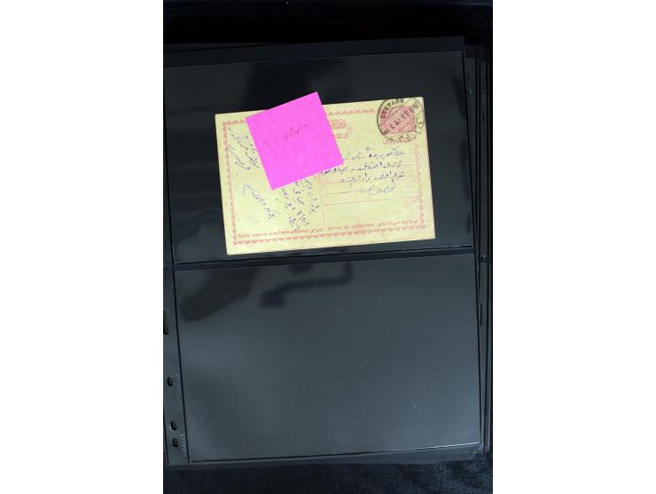 1877/1915 (about), approx. 115 covers, postcards etc. with a wide range of cancellations, also better frankings, destinations