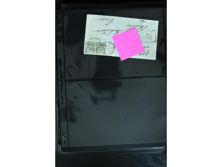 1877/1915 (about), approx. 115 covers, postcards etc. with a wide range of cancellations, also better frankings, destinations