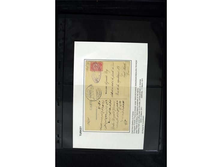 1877/1915 (about), approx. 115 covers, postcards etc. with a wide range of cancellations, also better frankings, destinations