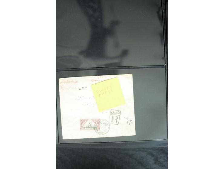 1877/1915 (about), approx. 115 covers, postcards etc. with a wide range of cancellations, also better frankings, destinations