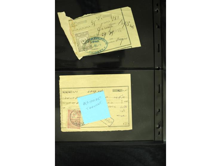 1877/1915 (about), approx. 115 covers, postcards etc. with a wide range of cancellations, also better frankings, destinations