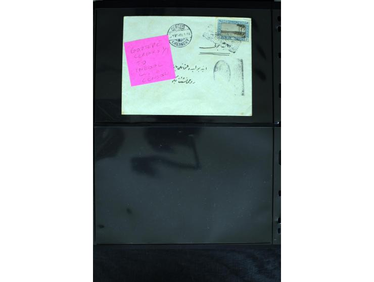 1877/1915 (about), approx. 115 covers, postcards etc. with a wide range of cancellations, also better frankings, destinations
