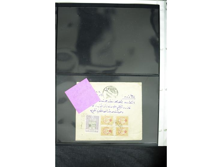 1877/1915 (about), approx. 115 covers, postcards etc. with a wide range of cancellations, also better frankings, destinations