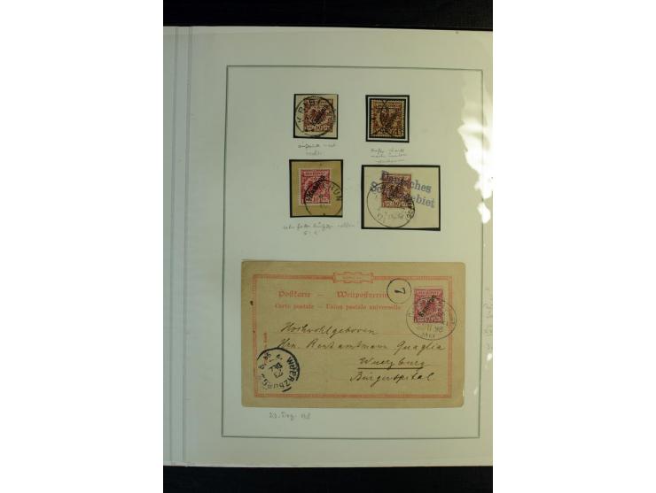 1897/1919, meist ungebrauchte/postfrische und zusätzlich gestempelte Sammlungen mit einigen besseren Marken, Viererblocks, Ma