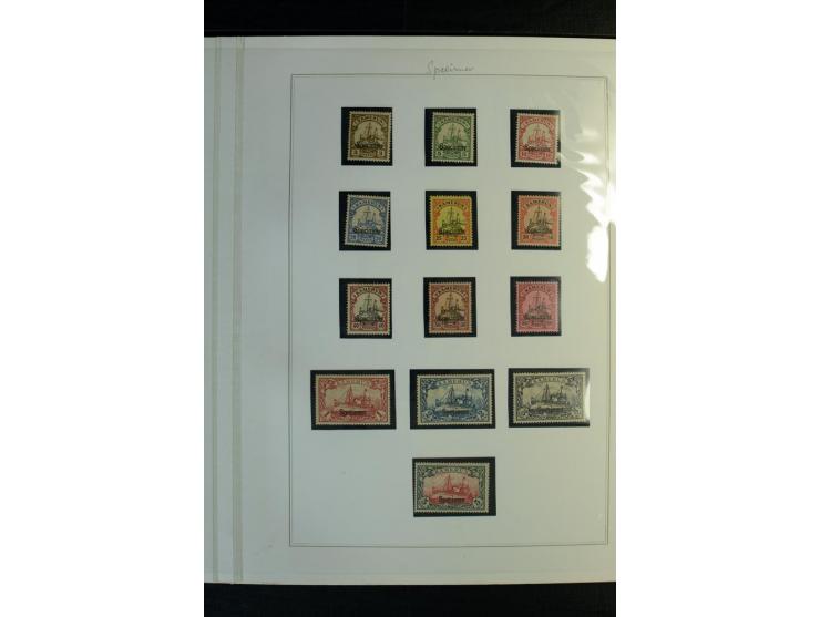 1897/1919, meist ungebrauchte/postfrische und zusätzlich gestempelte Sammlungen mit einigen besseren Marken, Viererblocks, Ma