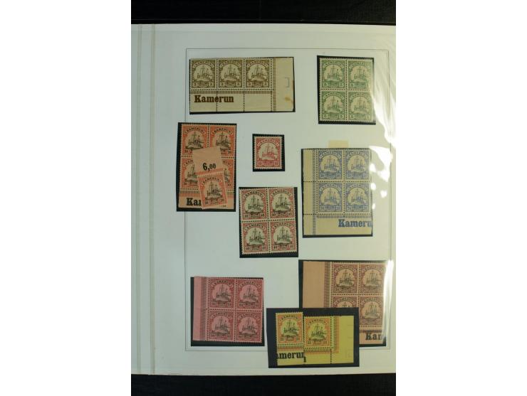 1897/1919, meist ungebrauchte/postfrische und zusätzlich gestempelte Sammlungen mit einigen besseren Marken, Viererblocks, Ma