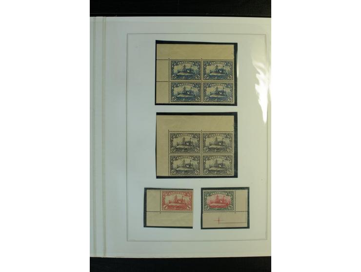 1897/1919, meist ungebrauchte/postfrische und zusätzlich gestempelte Sammlungen mit einigen besseren Marken, Viererblocks, Ma
