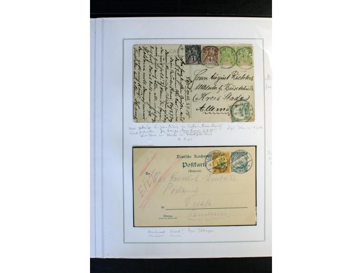 1897/1919, meist ungebrauchte/postfrische und zusätzlich gestempelte Sammlungen mit einigen besseren Marken, Viererblocks, Ma
