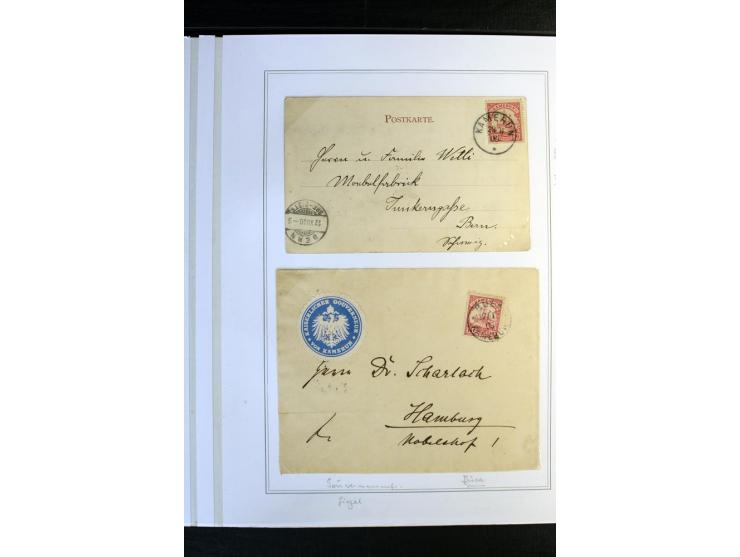 1897/1919, meist ungebrauchte/postfrische und zusätzlich gestempelte Sammlungen mit einigen besseren Marken, Viererblocks, Ma