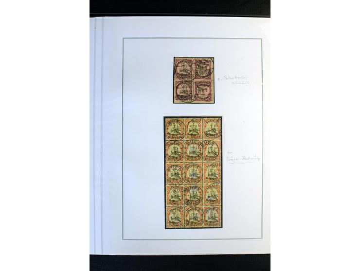 1897/1919, meist ungebrauchte/postfrische und zusätzlich gestempelte Sammlungen mit einigen besseren Marken, Viererblocks, Ma