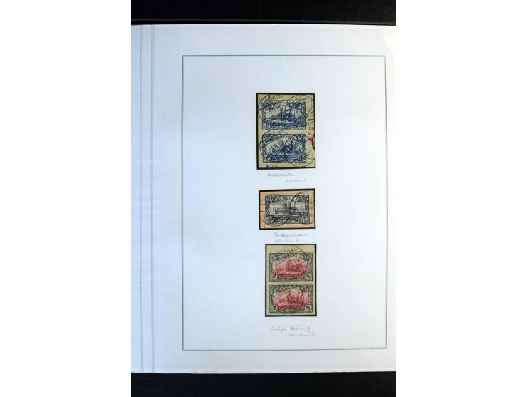 1897/1919, meist ungebrauchte/postfrische und zusätzlich gestempelte Sammlungen mit einigen besseren Marken, Viererblocks, Ma