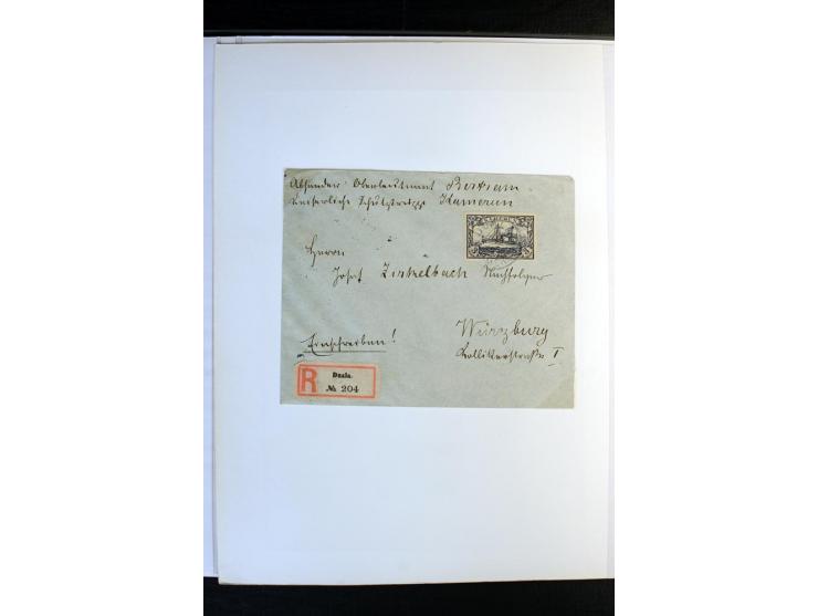 1897/1919, meist ungebrauchte/postfrische und zusätzlich gestempelte Sammlungen mit einigen besseren Marken, Viererblocks, Ma