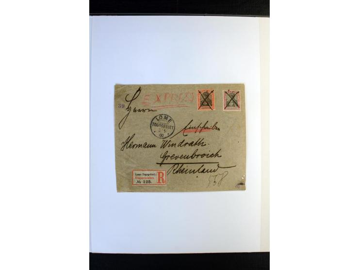 1897/1919, meist ungebrauchte/postfrische und zusätzlich gestempelte Sammlungen mit einigen besseren Marken, Viererblocks, Ma