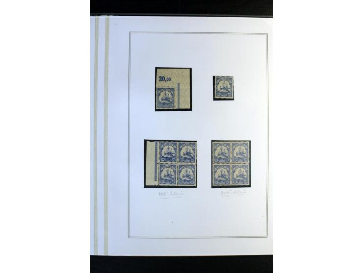 1897/1919, meist ungebrauchte/postfrische und zusätzlich gestempelte Sammlungen mit einigen besseren Marken, Viererblocks, Ma