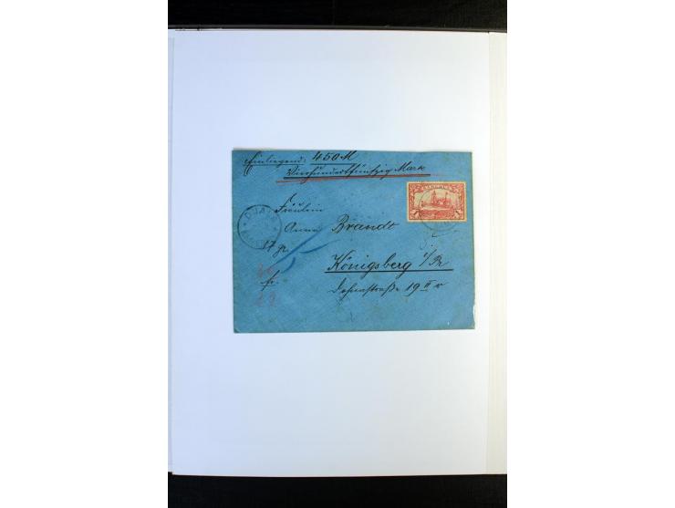 1897/1919, meist ungebrauchte/postfrische und zusätzlich gestempelte Sammlungen mit einigen besseren Marken, Viererblocks, Ma