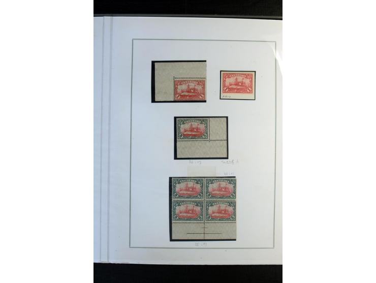 1897/1919, meist ungebrauchte/postfrische und zusätzlich gestempelte Sammlungen mit einigen besseren Marken, Viererblocks, Ma