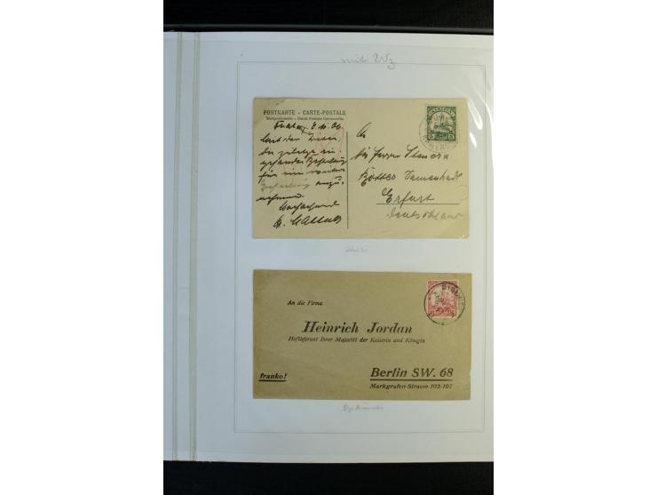 1897/1919, meist ungebrauchte/postfrische und zusätzlich gestempelte Sammlungen mit einigen besseren Marken, Viererblocks, Ma
