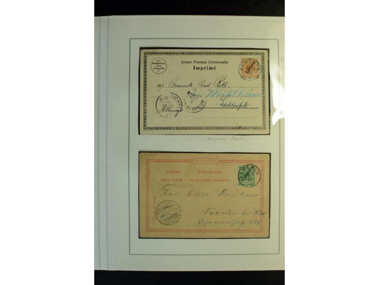 1897/1919, meist ungebrauchte/postfrische und zusätzlich gestempelte Sammlungen mit einigen besseren Marken, Viererblocks, Ma