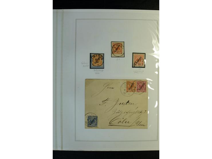 1897/1919, meist ungebrauchte/postfrische und zusätzlich gestempelte Sammlungen mit einigen besseren Marken, Viererblocks, Ma