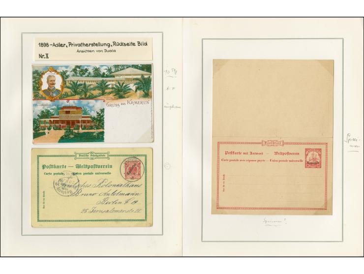 1897/1919, Sammlung mit über 50 ungebrauchten und gebrauchten Karten, dabei bedarfsgebrauchte Karten, P 11 mit Aufdruck "Spec