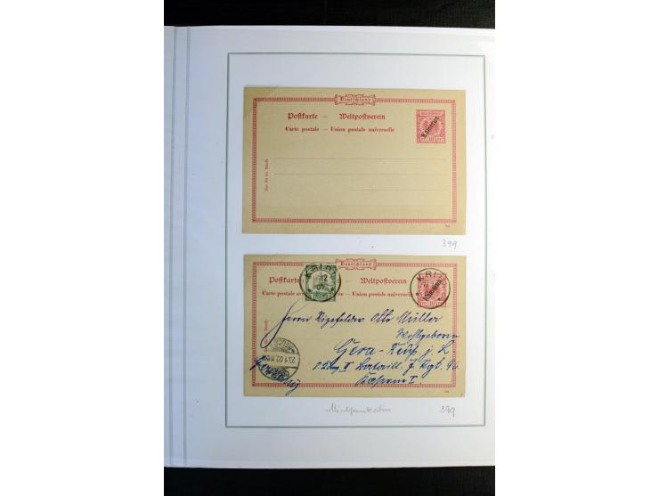 1897/1919, Sammlung mit über 50 ungebrauchten und gebrauchten Karten, dabei bedarfsgebrauchte Karten, P 11 mit Aufdruck "Spec