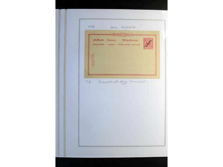 1897/1919, Sammlung mit über 50 ungebrauchten und gebrauchten Karten, dabei bedarfsgebrauchte Karten, P 11 mit Aufdruck "Spec