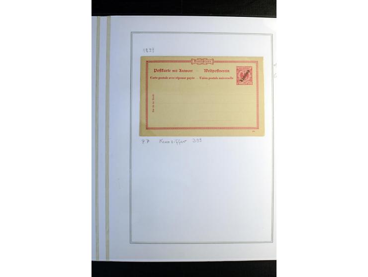 1897/1919, Sammlung mit über 50 ungebrauchten und gebrauchten Karten, dabei bedarfsgebrauchte Karten, P 11 mit Aufdruck "Spec